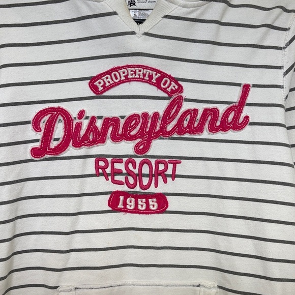Disney White and Grey Striped Women’s Hoodie - Picture 3 of 5